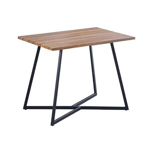 SHIITO | Modelo Bristol - Mesa de Cocina | Color Marrón con Patas Negras- 100 x 70 x 76 cm | Diseño Moderno