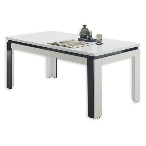 Stella Trading Savona-Mesa Moderna para salón y Comedor en Color Blanco y Negro