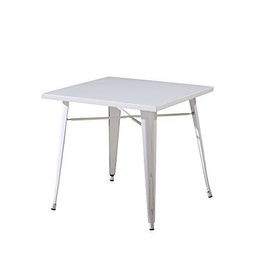 Cribel 179 Mesa Industrial de Metal Envejecido, Color Blanco, 808075