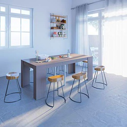 Symbiosis - Consola Extensible de Madera, en Color Topo