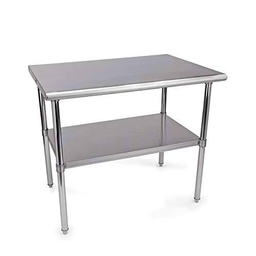 WAS 1970 100 - Mesa de trabajo con superficie de trabajo reforzada y estante (altura regulable