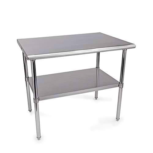 WAS 1970 100 - Mesa de trabajo con superficie de trabajo reforzada y estante (altura regulable