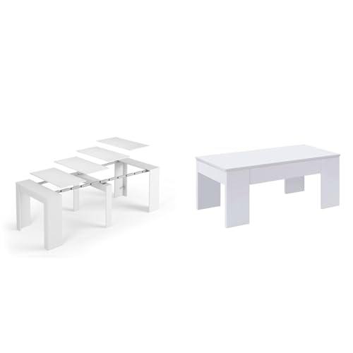 Mesa de Comedor, Consola, Mesa Extensible, Mesa para Salon