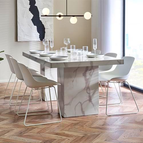 Julian Bowen Rome Dining Table-White Mesa de Comedor Roma