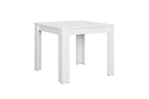 CAVADORE Nick Mesa, Tabla de Madera aglomerada, Blanco, 80 x 80 cm