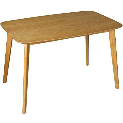 DRW - Mesa de Comedor Rectangular de Madera en Color Roble