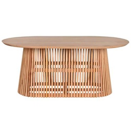 Home ESPRIT Mesa de Comedor Natural Madera de Mindi 180 x 100 x 75 cm