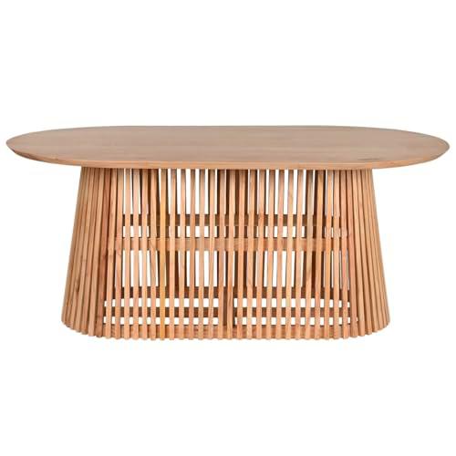 Home ESPRIT Mesa de Comedor Natural Madera de Mindi 180 x 100 x 75 cm