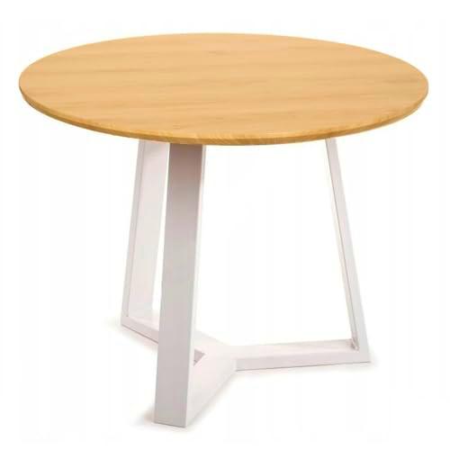 Alexandra House Living Mesa de Comedor Marrón Metal 100 x 75 x 100 cm