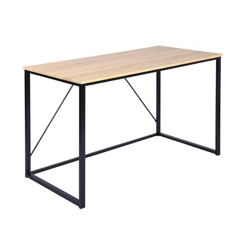 Well Home Mesa Plegable ''Elmo Oak'' en madera de Nogal y color Negro