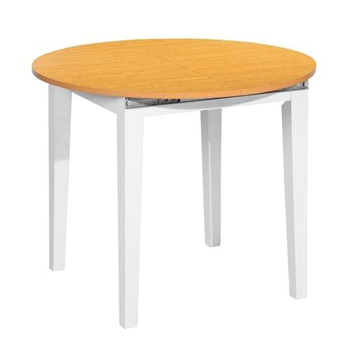 Well Home Mesa extensible Circular Blanca Haya 90-120cm