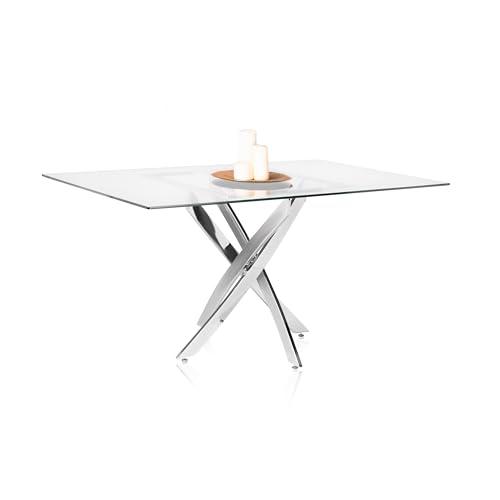 Thunder, Mesa de Comedor Fija, Mesa de Salon o Cocina