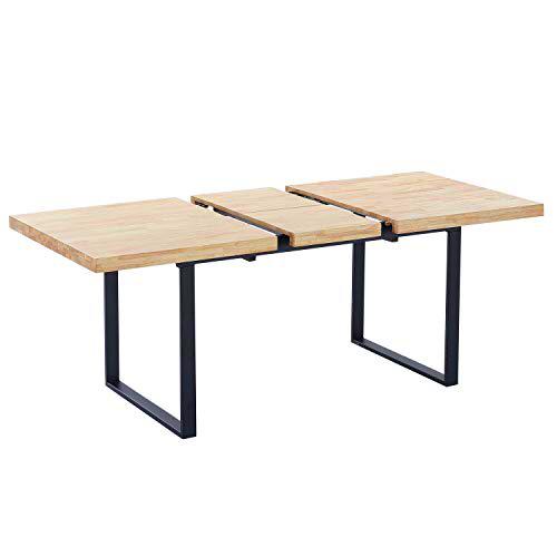 Adec Group Natural, Mesa Extensible de Comedor, Mesa de Salon o Cocina