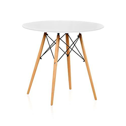 duehome | Mesa Redonda de Comedor Fija, Mesa Salon o Cocina