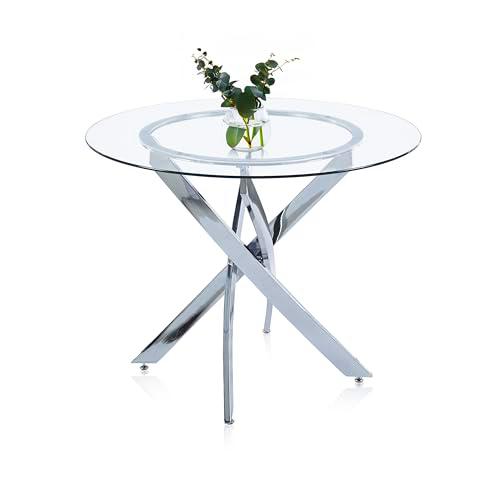 Thunder Redonda, Mesa de Comedor Redonda, Mesa de Salon o Cocina