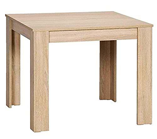 byLIVING Nepal Mesa de Comedor, Madera, marrón, 90 x 90, H 75 cm
