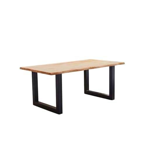 Shiito | Modelo KIEV JC - Mesa de Comedor | Madera de Roble con Patas Negras | 180 x 98 x 75 cm