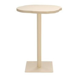 MESA DE COMEDOR 70X70X110 STONESKIN/METAL TOPO