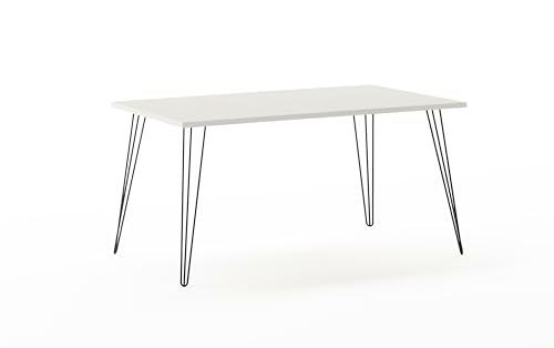 Schildmeyer Fynn Mesa de Comedor de Escritorio, Madera de ingeniería Metal