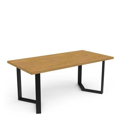 Demeyere Mesa de Comedor Industrial para 10/12 Personas de Madera