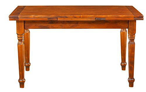 BISCOTTINI INTERNATIONAL ART TRADING Madera 140 x 82 x 82 cm Made in Italy Comedor Fabricada en Italia | Mesa Extensible Nogal