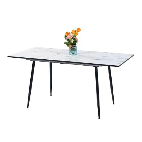 FurnitureR - Mesa de Comedor Extensible, L-120-160 cm