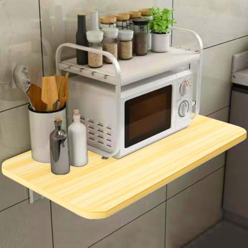 Shally Dogan Mesa de Pared Plegable 80 x 60 cm de Madera