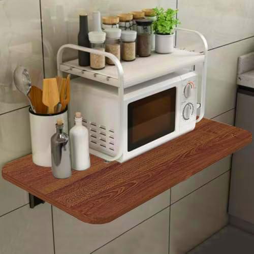 Shally Dogan Mesa de Pared Plegable de 80 x 60 cm, de Madera