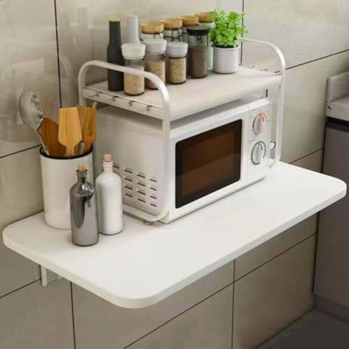 Shally Dogan Mesa de Pared Plegable de 80 x 60 cm, de Madera