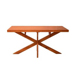 DRW Mesa de Comedor Rectangular de Madera Natural 160x90x76cm