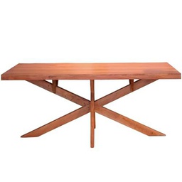 DRW Mesa de Comedor Rectangular de Madera Natural 180x90x76cm