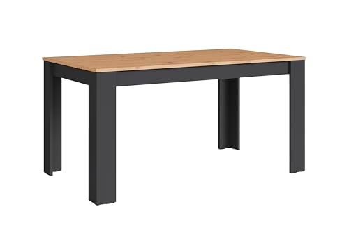 byLIVING NORI - Mesa de Comedor Moderna con Acabado de Roble