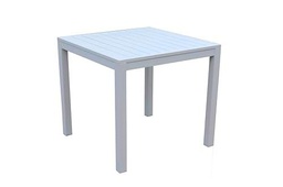 Vacchetti - Mesa de Aluminio Sullivan Blanco, Cuadrada