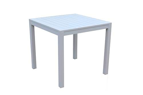 Vacchetti - Mesa de Aluminio Sullivan Blanco, Cuadrada