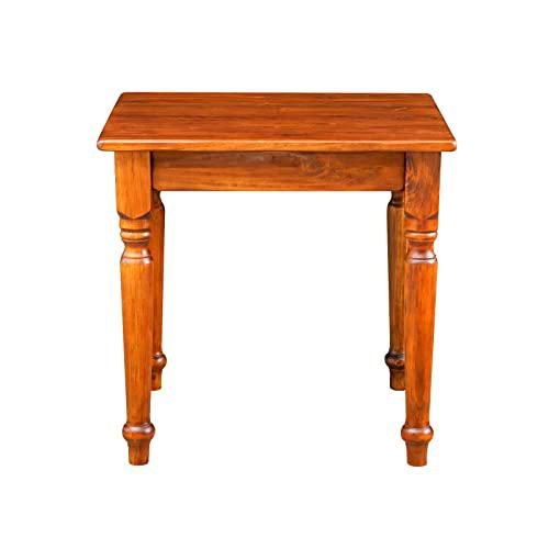 BIscottini Mesa Cuadrada 80 x 80 x 79 cm de Madera | Sólida Mesa de Cocina Cuadrada | Mesas de Cocina Fabricadas en Italia