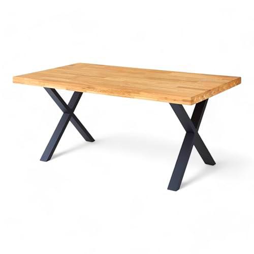 Stella Trading X Chris U Madera Maciza de Roble-Mesa de Comedor Estructura de Metal
