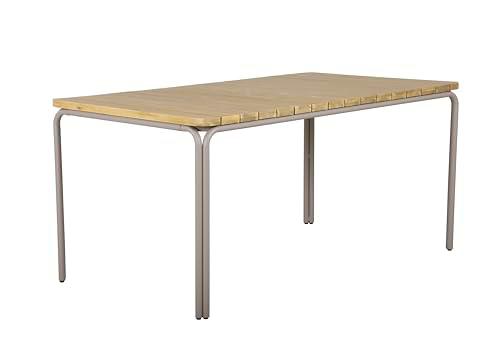 BEAU RIVAGE ASTI Mesa de jardín, Madera, 160x90x74 cm
