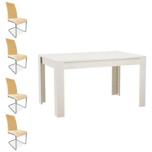amuéblate online - Pack Mesa de Comedor o Salón, Modelo Mónaco