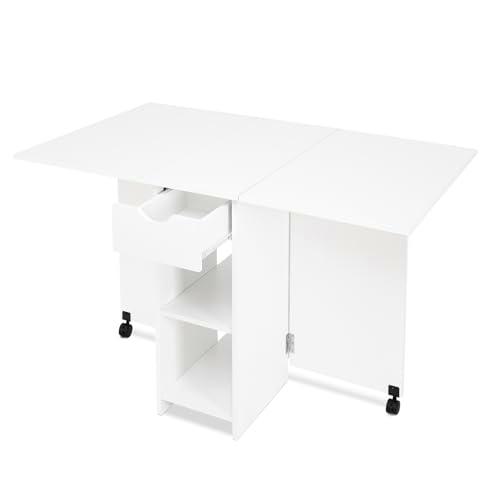 Mondeer Mesa de Comedor, Mesa de Cocina Plegable para 4-6 Personas