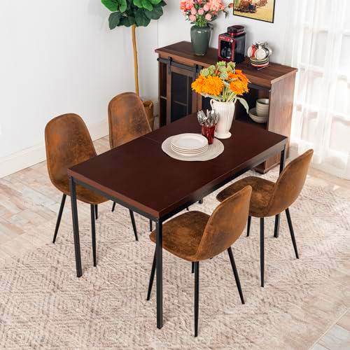 FurnitureR - Mesas de salón de Color marrón, Estilo Limpio y Elegante