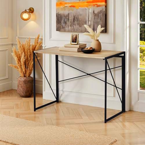 FurnitureR Mesa Plegable de Sala de Estar, Mesa Rectangular de Cocina compacta