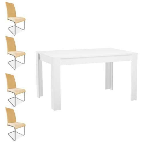 amuéblate online - Pack Mesa de Comedor o Salón, Modelo Mónaco
