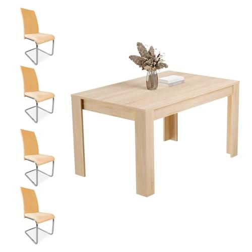 Homey - Pack Mesa de Comedor o Salón, Modelo Teide