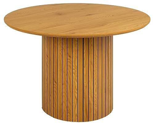 AC Design Furniture Yaron - Mesa de Comedor Redonda para 4 Personas (120 x 75 cm)