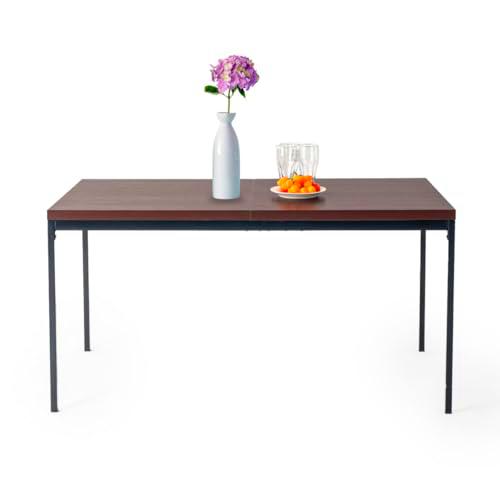 FurnitureR Espresso Rectangular Dining Mesa, L-150 cm para 4-6 Personas