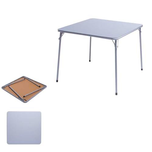 FurnitureR Mesa Plegable de 86 x 86 x 71 cm, Mesa Multifuncional para Manualidades y Dibujo para niños