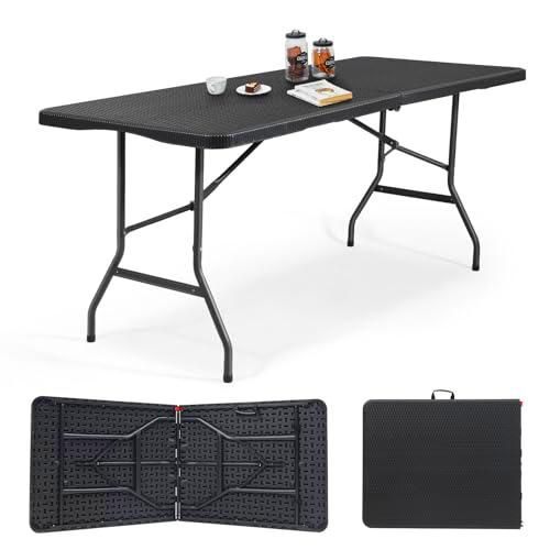 Sekey Mesa de Buffet Plegable de plástico, 180 x 74 x 74 cm