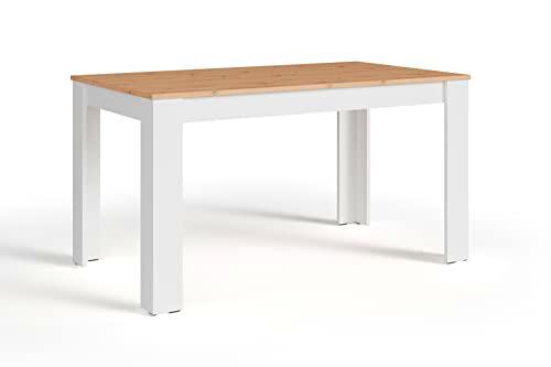 byLIVING NORI - Mesa de Comedor Moderna con Acabado de Roble