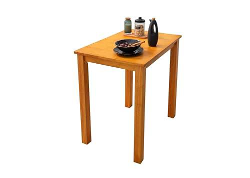 Woodroom Mesa de Comedor Kota Hevea Maciza lacada (Color Roble