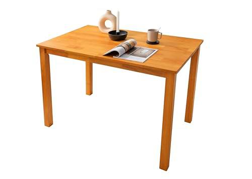 Woodroom Mesa de Comedor Kota Hevea Maciza lacada (Color Roble